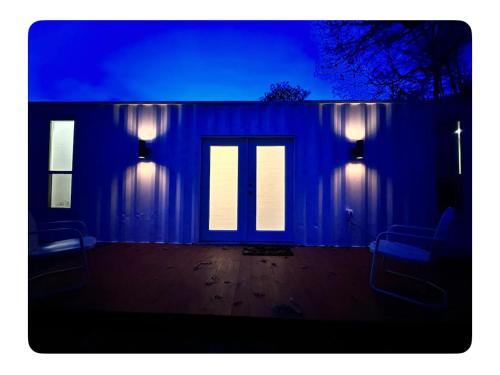 Nomehaus shipping container studio residential neighborhood ATHENS