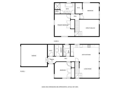 a floor plan of a house at Ponderosa in McCall