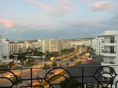 a view of a city with buildings and a street at perle du tanger in Tangier