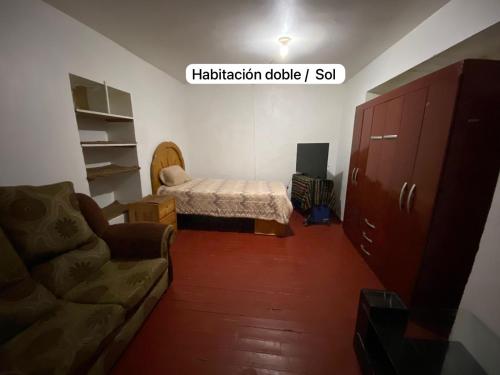 Postel nebo postele na pokoji v ubytování Casa Katya Cusco