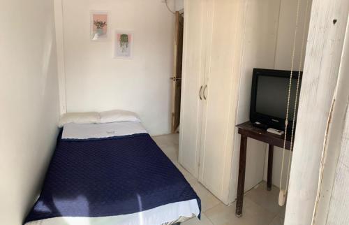 TV a/nebo společenská místnost v ubytování Veranera Hostal