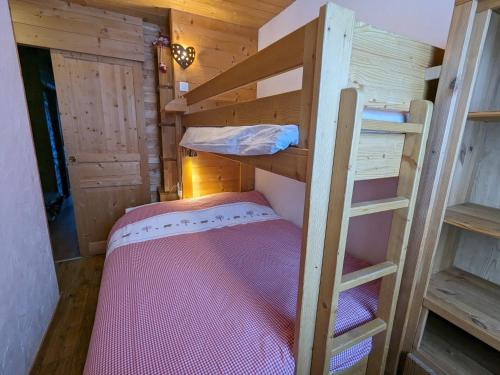Postel nebo postele na pokoji v ubytování Appartement au lac ski aux pieds