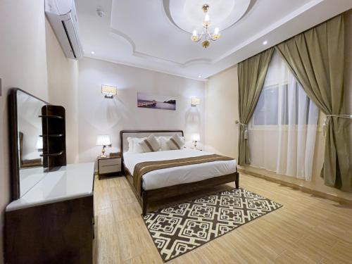 معلم المدينة city landmarkにあるベッド