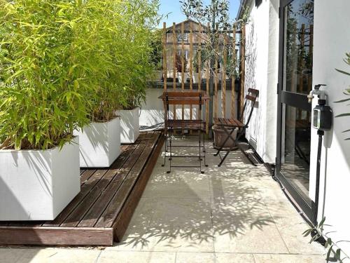 Balkoni atau teres di Terrazza57 in Centro Storico