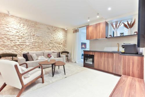 Køkken eller tekøkken på Cozy apartment - 1BR 4P - Grenelle Eiffel tower