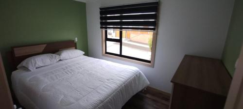 Postel nebo postele na pokoji v ubytování Apartamento Vista al Estrecho