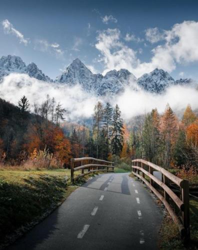 Paesaggio naturale nelle vicinanze della villa