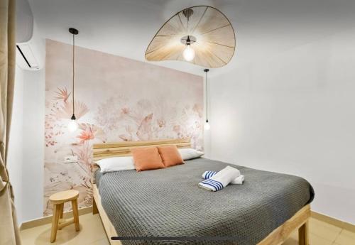 מיטה או מיטות בחדר ב-La Créola New! Grand Case - vue mer - appart 4p - King size