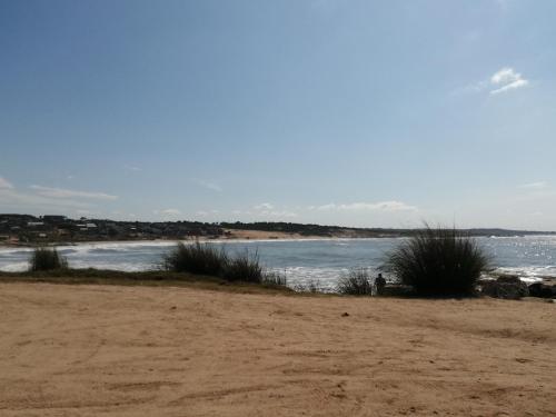a sandy beach with a body of water at Per a Tu in Punta del Este