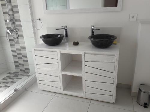 Koupelna v ubytování Villa 7 HACIENDA Luxueuse & Exotique Piscine Privée PEYREBERE