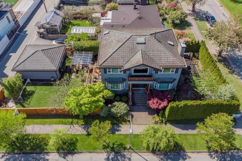 an aerial view of a house at Corkscrew Willow Estate in Vancouver