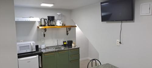 Kuchyň nebo kuchyňský kout v ubytování Casa Missões Dill Haus 1