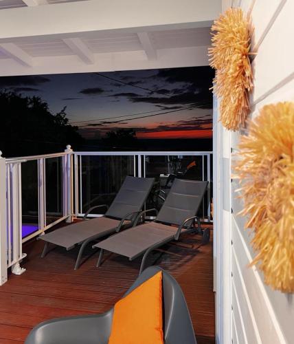 Ein Balkon oder eine Terrasse in der Unterkunft Villa MauCa