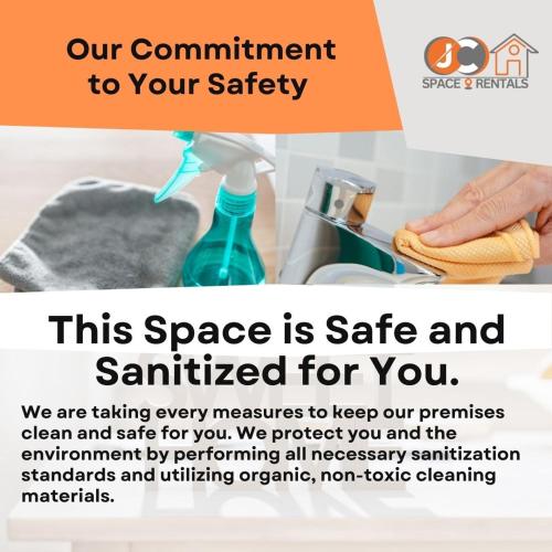 a flyer for a cleaning company with a picture of a sink at JC SpaceRentals 127B Amani Grand Resort Residences, balcony pool view, Ground floor, 5 mins frm airport, free wifi, Netflix in Pusok