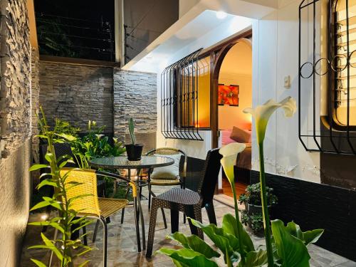 Χώρος καθιστικού στο Allincay Cusco Apart Hotel