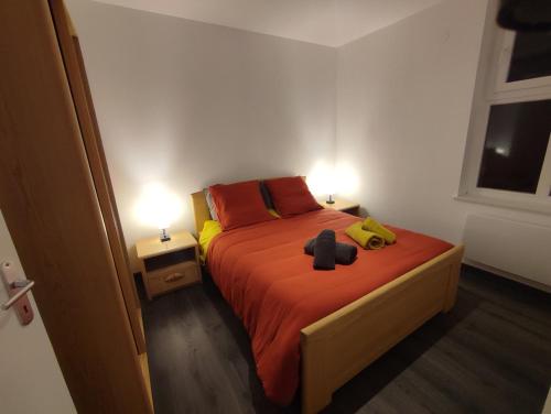 Postel nebo postele na pokoji v ubytování Appartement 1 ch Zegerscappel