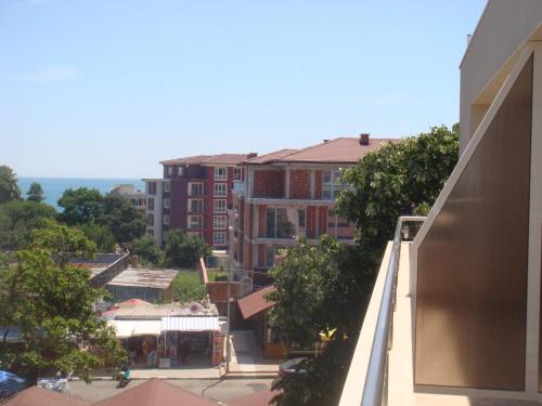 a view from the balcony of a building at Ivatea Family Hotel in Ravda