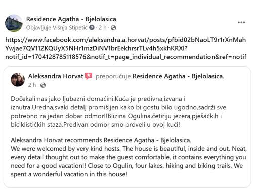 Φωτογραφία από το άλμπουμ του Kuća za odmor - Agatha - Bjelolasica σε Jasenak