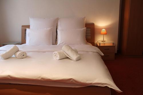 Ένα ή περισσότερα κρεβάτια σε δωμάτιο στο Hotel Mozart Bonn