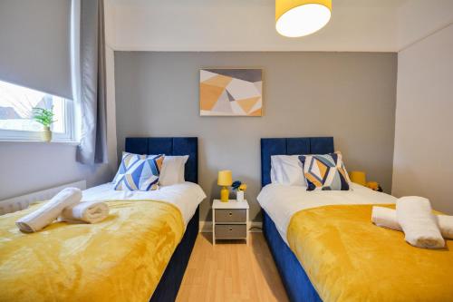 Krevet ili kreveti u jedinici u okviru objekta Home Perfect for Contractors - Free Parking and Free WI-FI