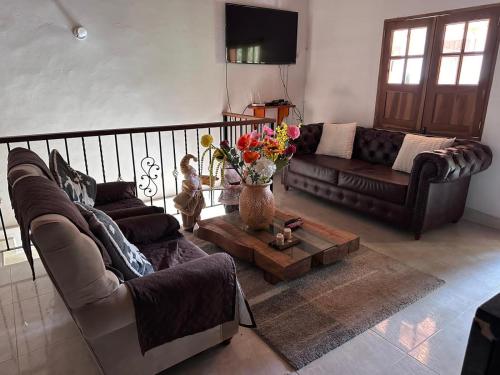 Posezení v ubytování Villa del Socorro