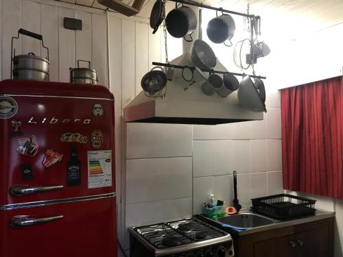 Una cocina o cocineta en Hostel Cala 816