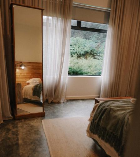 Cama o camas de una habitación en Boshuis Farm Stay