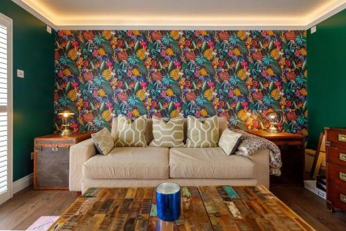 Ruang duduk di The Kite House