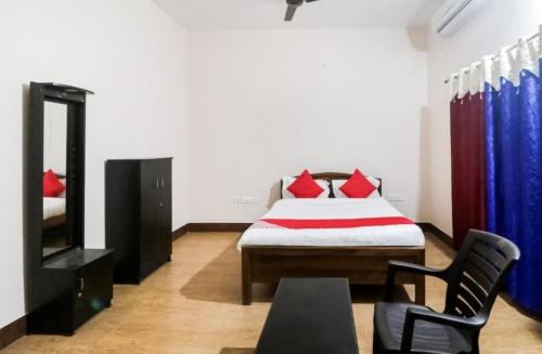 Voodi või voodid majutusasutuse Goroomgo Hotel Purple villa toas