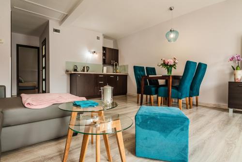 Ruang duduk di Apartamenty Widok