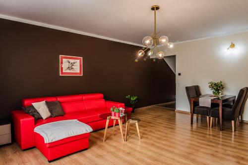 Ruang duduk di Apartamenty Widok