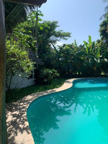 สระว่ายน้ำที่อยู่ใกล้ ๆ หรือใน Villascape Malindi Private Rooms in villa