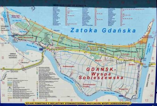 a map of jakarta and its suburbs at Mulberry House in Gdańsk