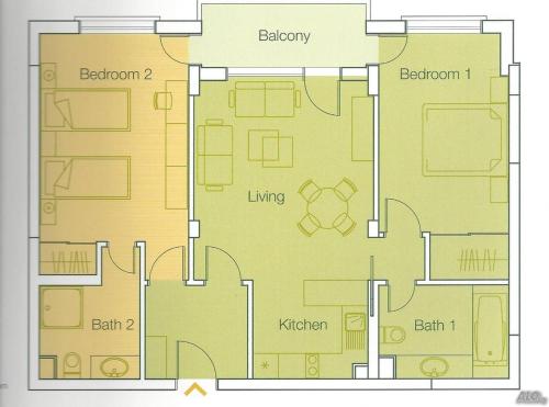 a floor plan of a house at TERRA KOMPLEX D3 - Private apartment - Golf, Skiing & SPA in Razlog