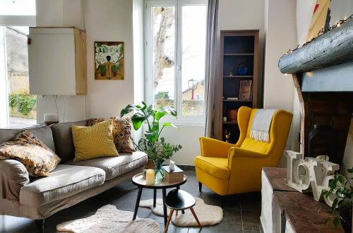 พื้นที่นั่งเล่นของ L'appartement de l'Arche