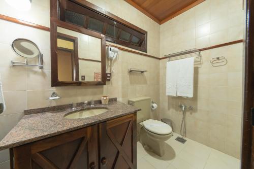 Koupelna v ubytování Residencial Vale Dourado