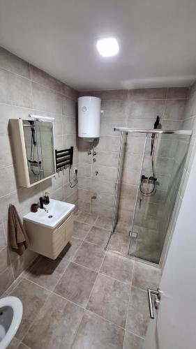 Koupelna v ubytování Anamarija apartmani