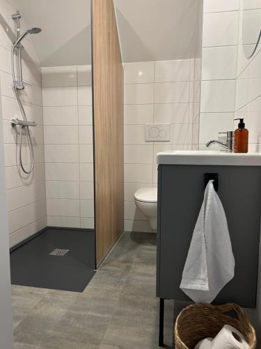 Koupelna v ubytování B&B Privé Studio Bij Zee