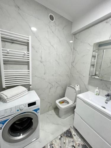 Et badeværelse på Luxury Aparts