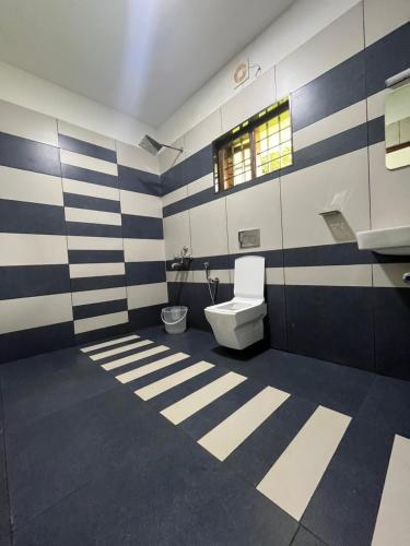 a bathroom with a toilet and a sink at Mount court munnar in Munnar