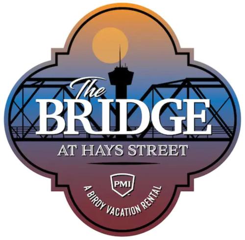 a logo for the bridge at hayres street at Bridge - A Birdy Vacation Rental in San Antonio