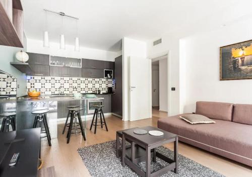 Posezení v ubytování WiseHouse FieraMilano Living Lux CityLife Apartment
