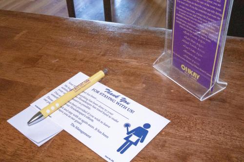 Certifikát, hodnocení, plakát nebo jiný dokument vystavený v ubytování Ohkay Hotel Casino