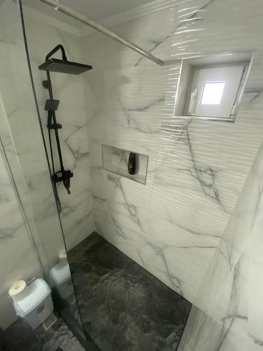 Koupelna v ubytování Apartament SUN