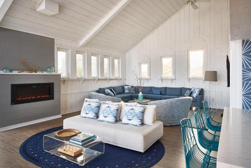 Ruang duduk di Blue - Inn on the Beach