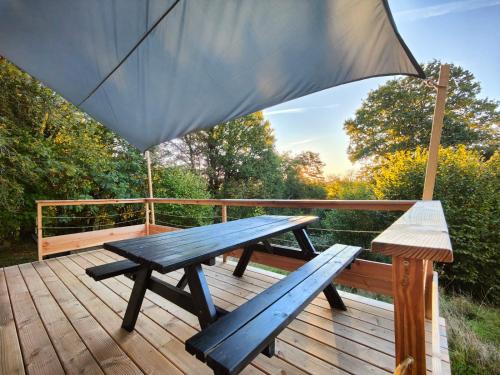 Μπαλκόνι ή βεράντα στο MOOSE home Tiny House Les Chaumes