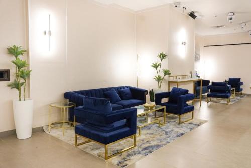 Χώρος καθιστικού στο Wyndham DFW Airport