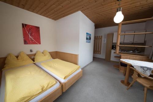 Cama o camas de una habitación en Appartementhaus Renate Unterer