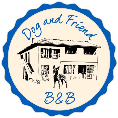 a drawing of a dog and a house at BnB Dog and Friend in Rocchetta Tanaro