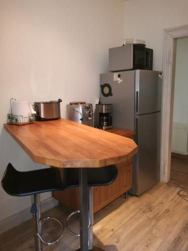 Kuchyň nebo kuchyňský kout v ubytování "Côté nature", appartement cosy au cœur de Munster